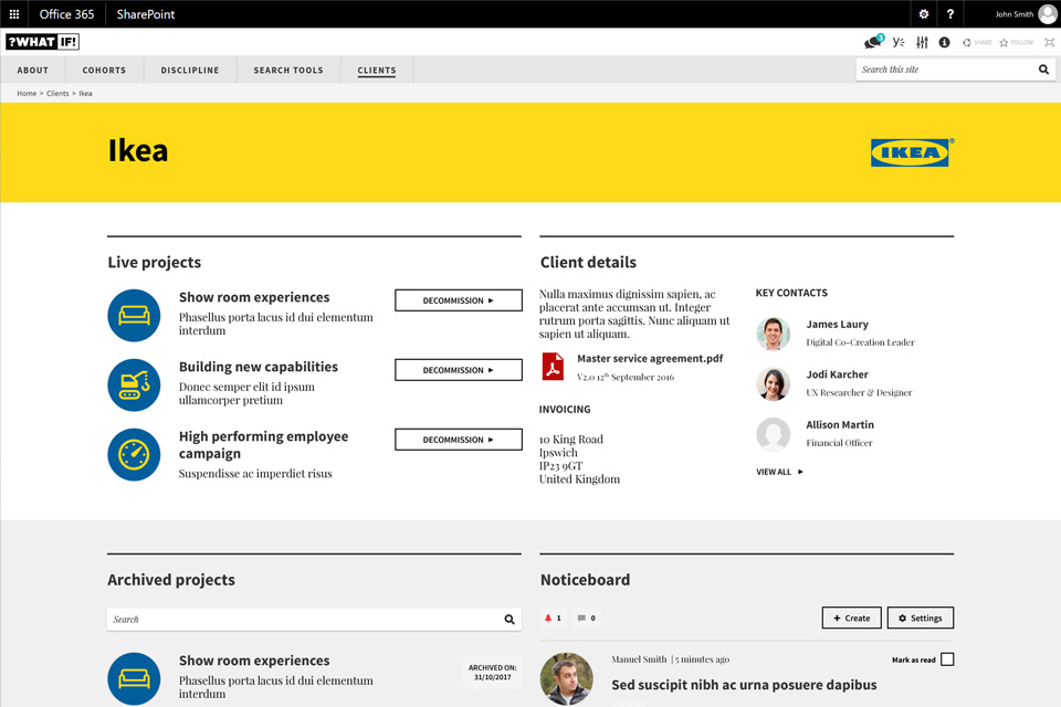 Office 365 intranet that enables Knowledge Management