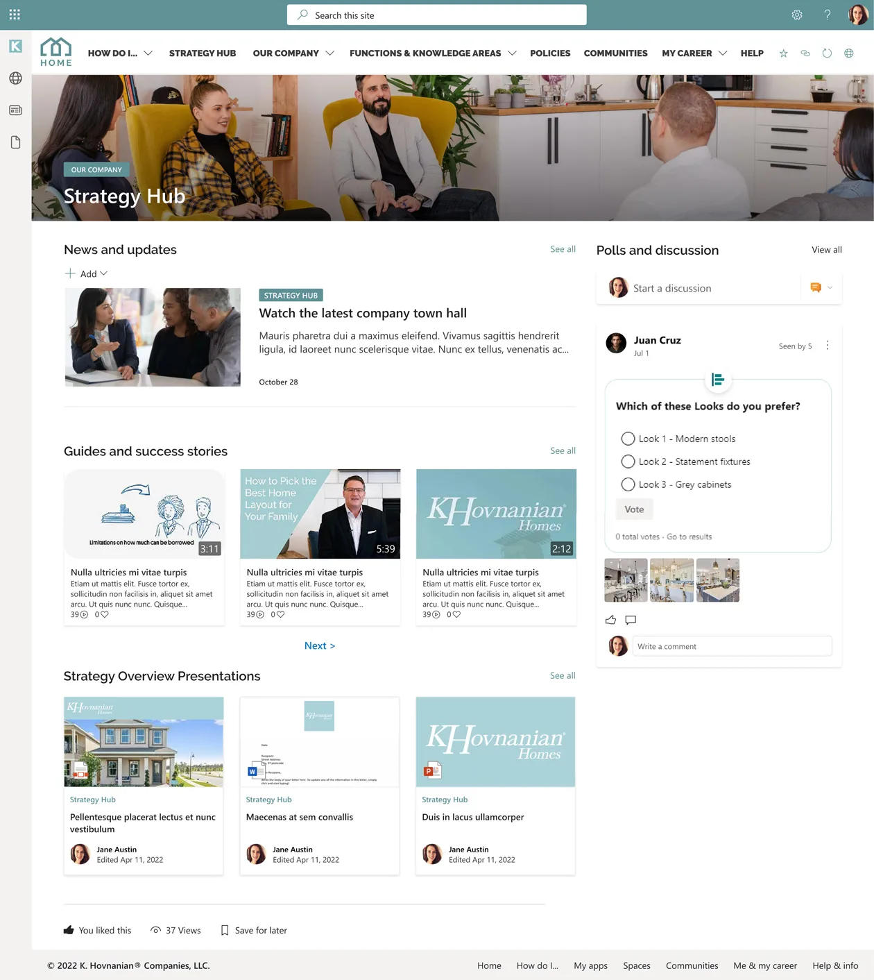 How to use SharePoint communication sites - Content Formula