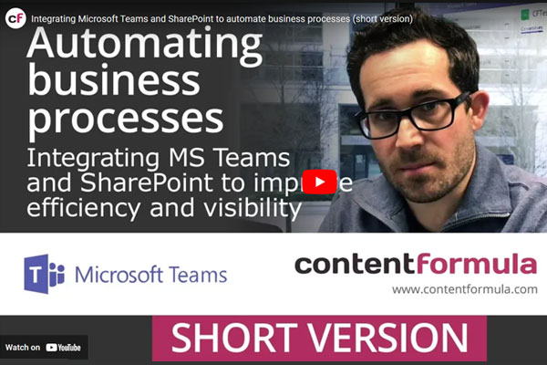 Integrating MS Teams and SharePoint