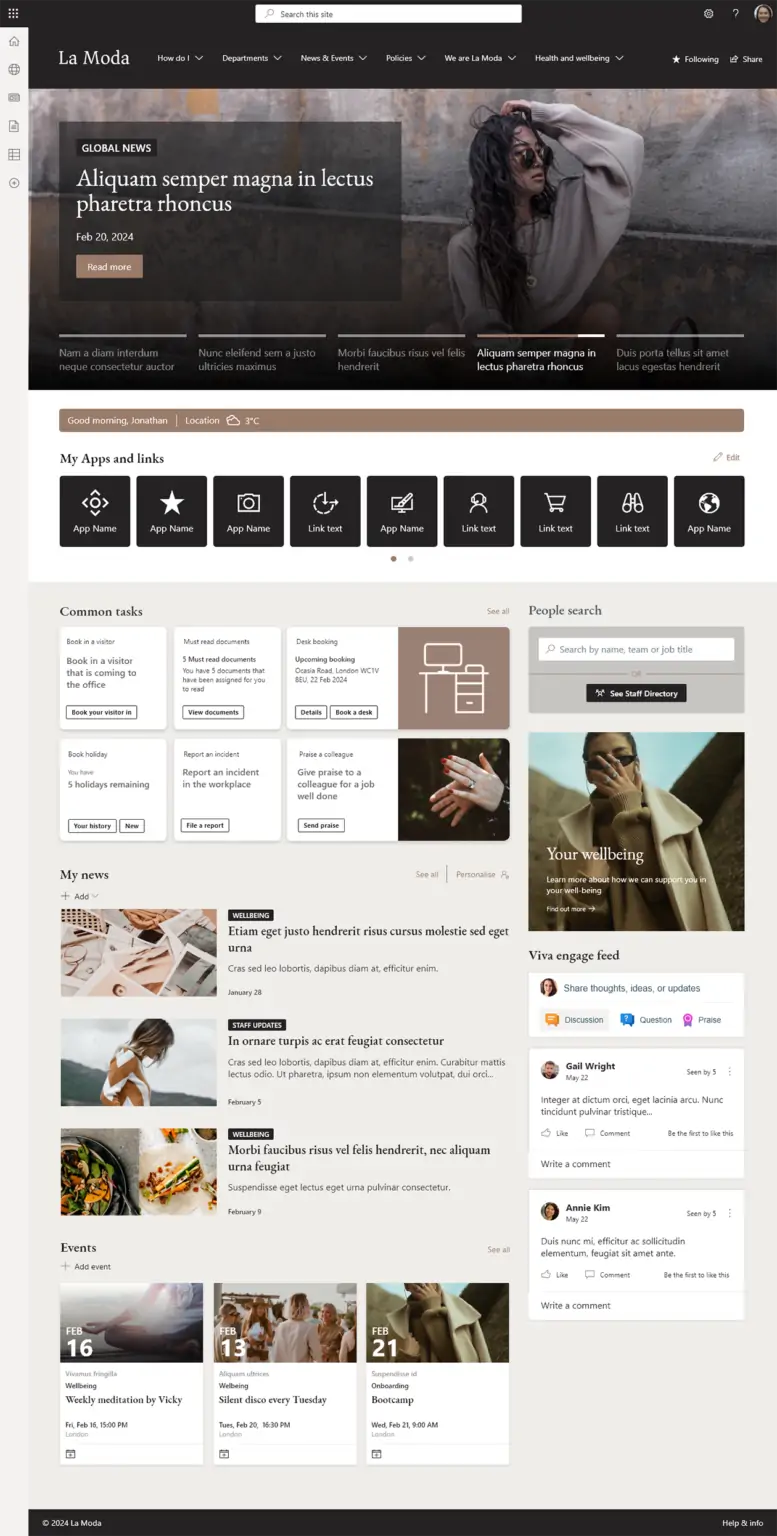 Six amazing 2024 SharePoint design ideas for your intranet - Content ...